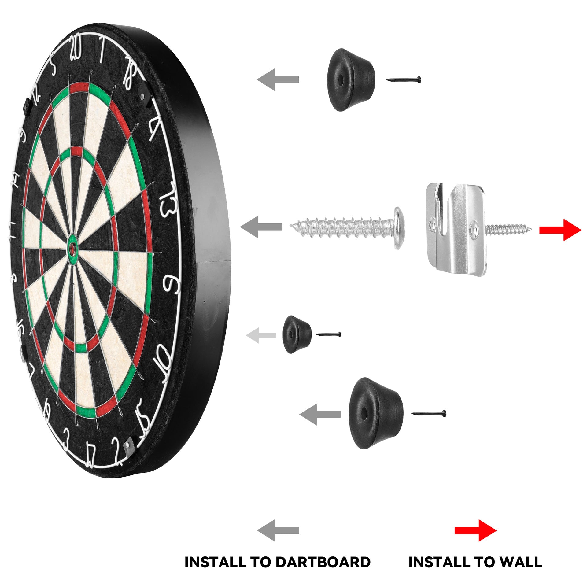 Métal Dartboard Porte-clés Hardware Crochet mural suspendu Accessoire