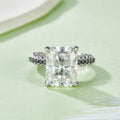 S925 Argent Sterling 8ct Anneau de Moissanite