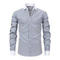 Jiana European and American Plus Size pour homme Col Windsor Manches longues