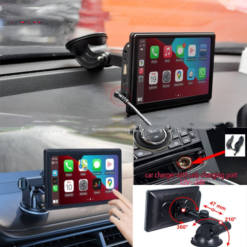 Portable IPS Car Smart Screen Wireless Projection Carplay Android AUTO