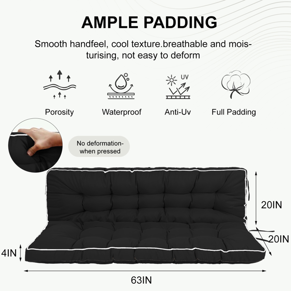 Outdoor Swing Cushions 63 Inches