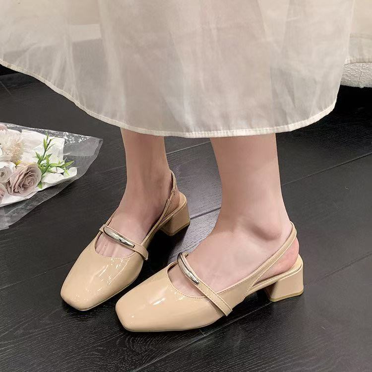 Femmes Fashion Square Toe talons hauts