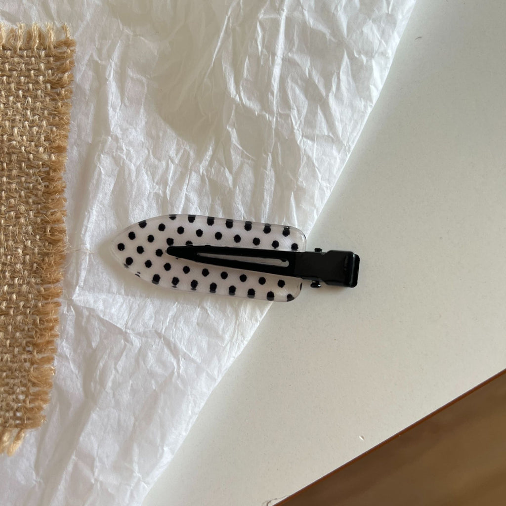 Black and White Polka Dot Series Simple and Sweet Hair Clips
