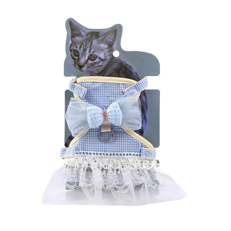 Robe de princesse en dentelle pour animaux de compagnie
