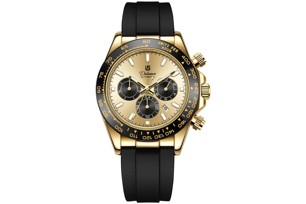 Homme Fashionable et tendance montre mécanique entièrement automatique