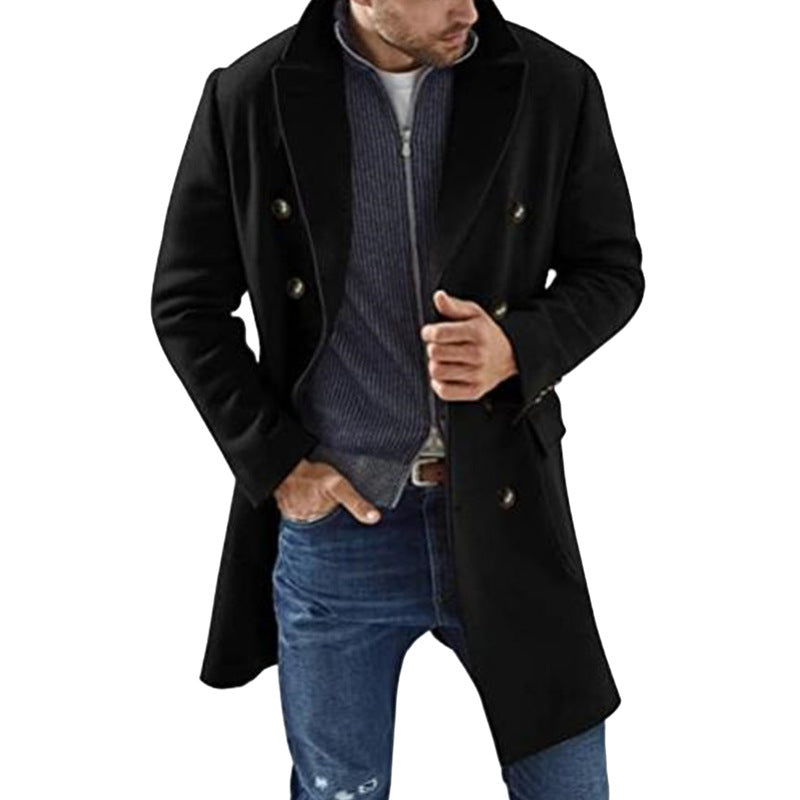 Veste rembourrée chaude en manteau pour hommes Woolen