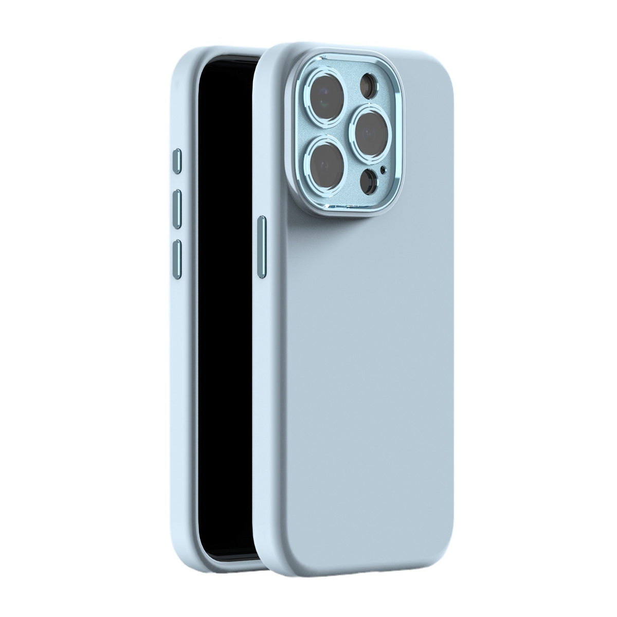 Applicable à Apple 14 Metal Lens Protecteur Protection Drop Case téléphone en silicone liquide IPh