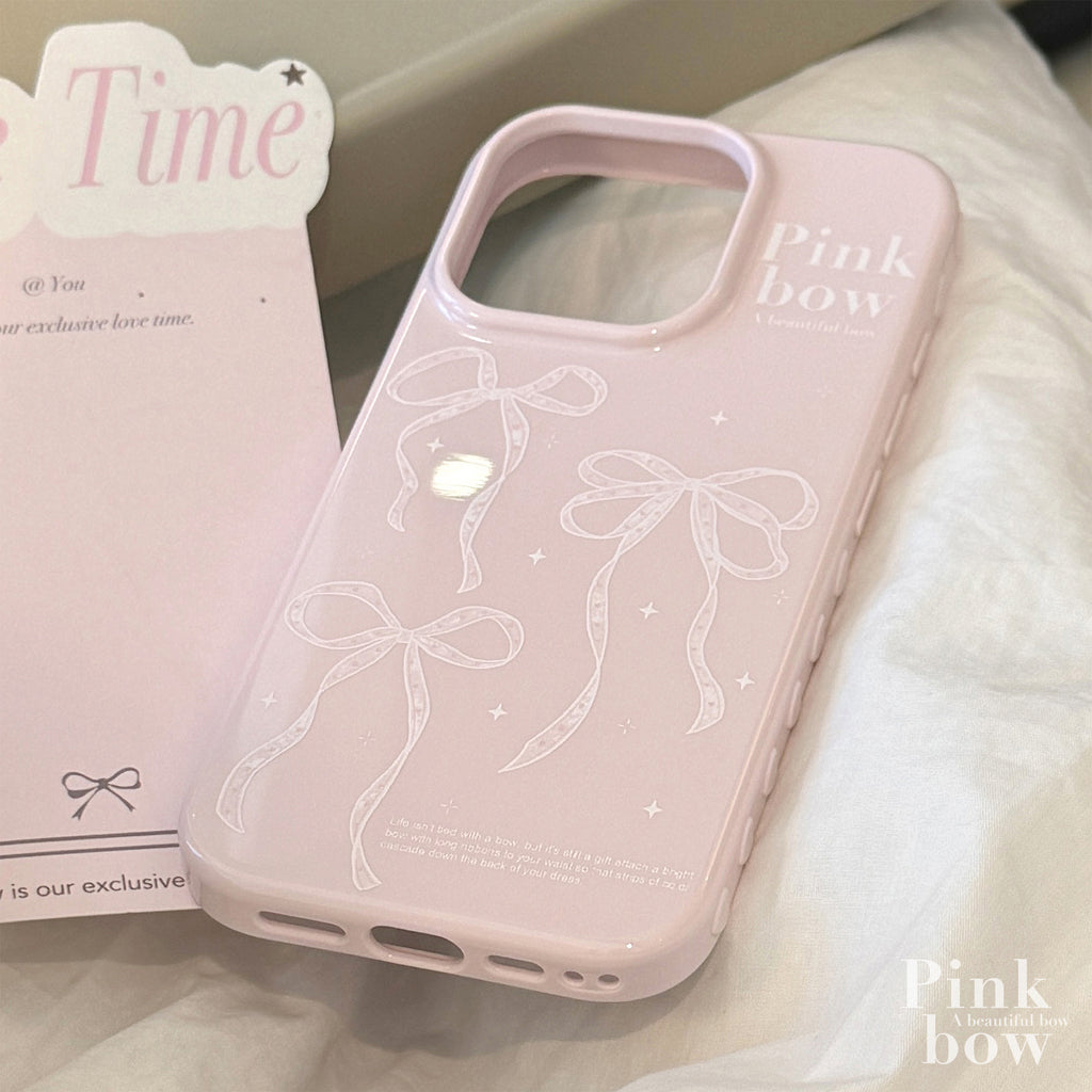 Sweet Ballet Bow Simple Versatile Silicone Phone Case