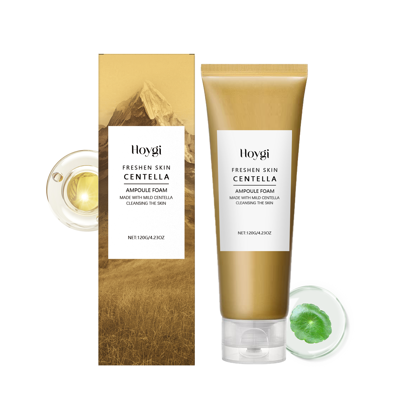 Lait nettoyant hydratant à l'herbe des neiges 120g-box