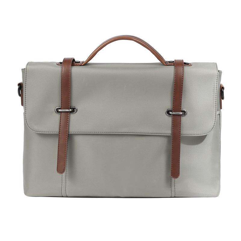 Sac d'épaule portable en toile casual pour hommes