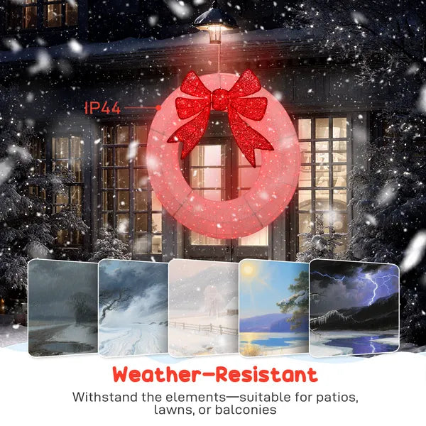 Wreath de Noël(Aucune expédition pour les week-ends)