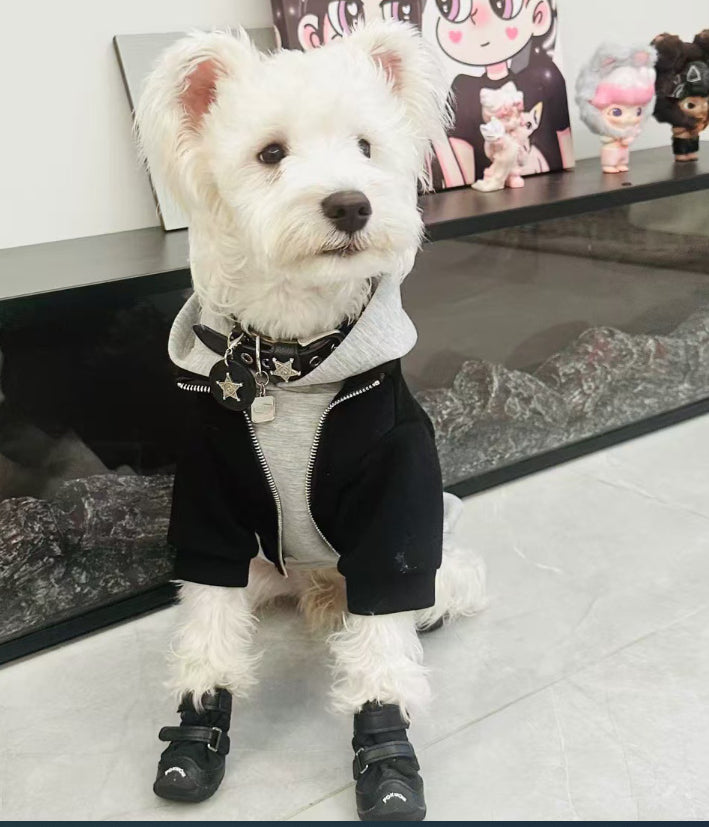 Vêtements de chien faux deux pièces automnehiver chaud Schnauzer Bichon Teddy Shiba Inu Westie Pet