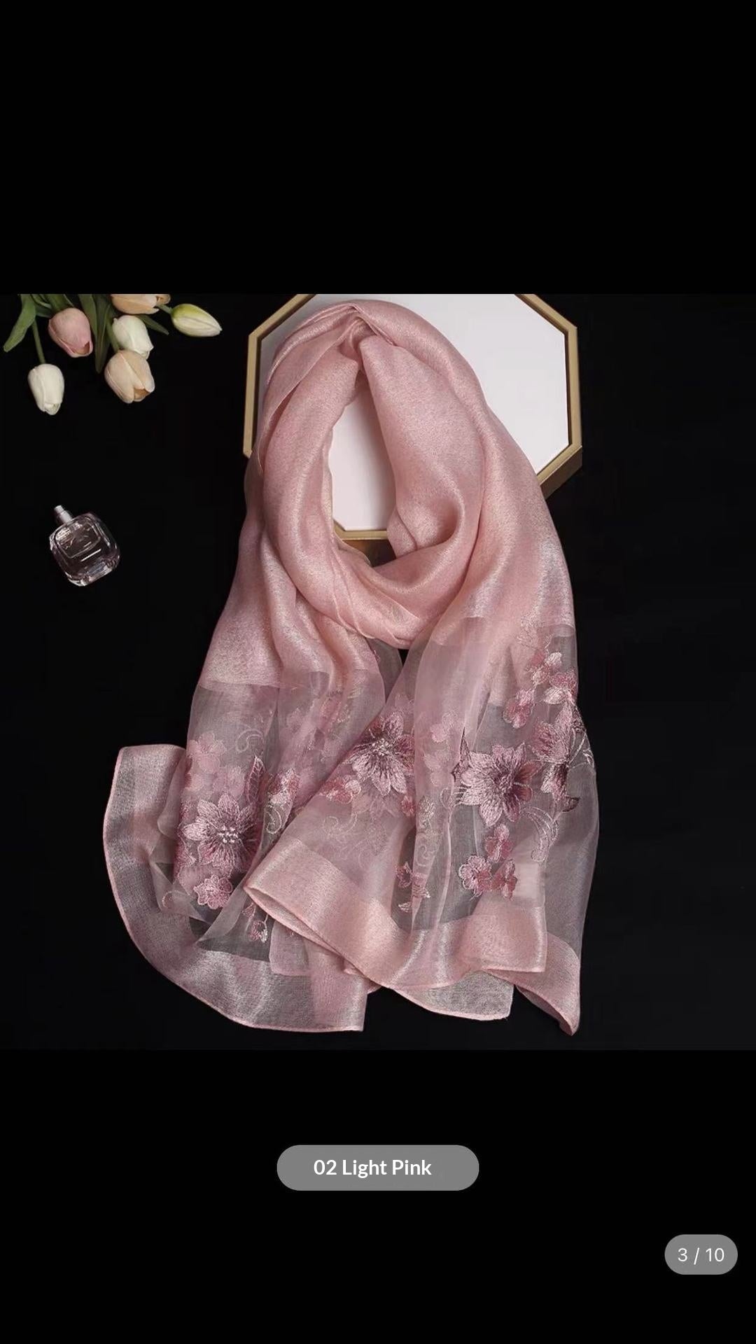 Soie et laine Cheongsam Châle longue écharpe