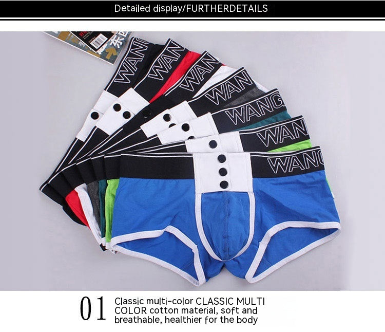 Slips de boxer en coton pour hommes