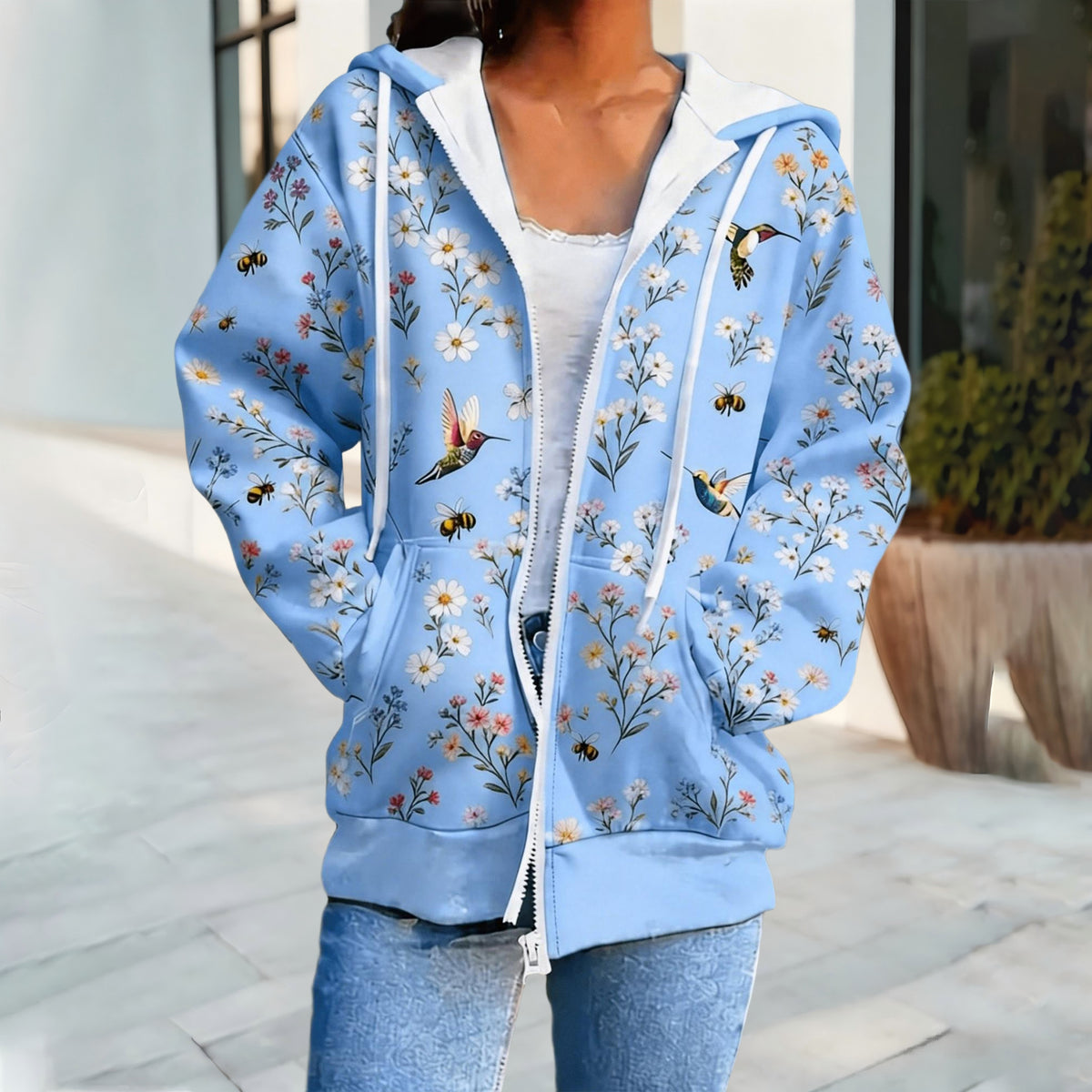 Cross Border Sweatshirt à capuche femme de style européen et américain avec Sm