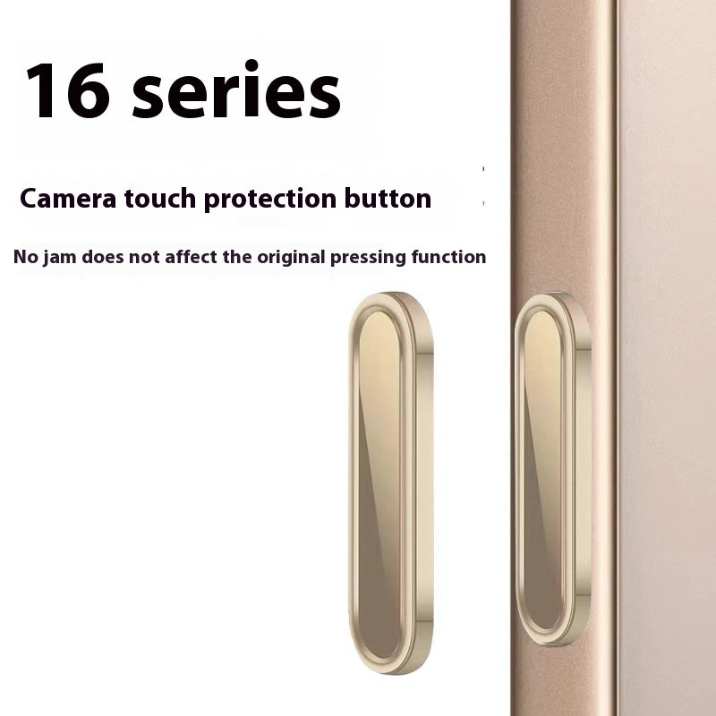 Caméra de téléphone mobile Bouton de film en aluminium haut deux forts trempés