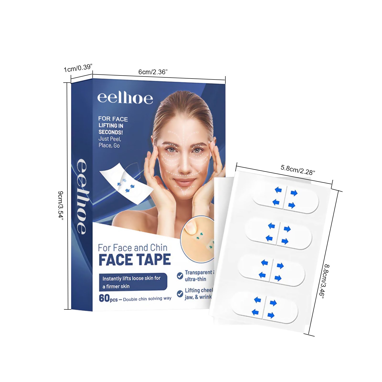 Stickers Soulèvement Facial 60pcs