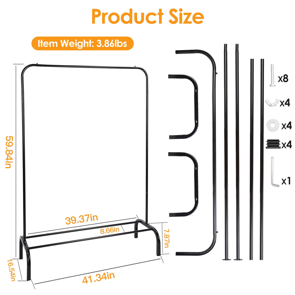 1Pc 33Kgs Chargement Porte-vêtements Porte-vêtements Porte-vêtements Porte-vêtements Organisateur