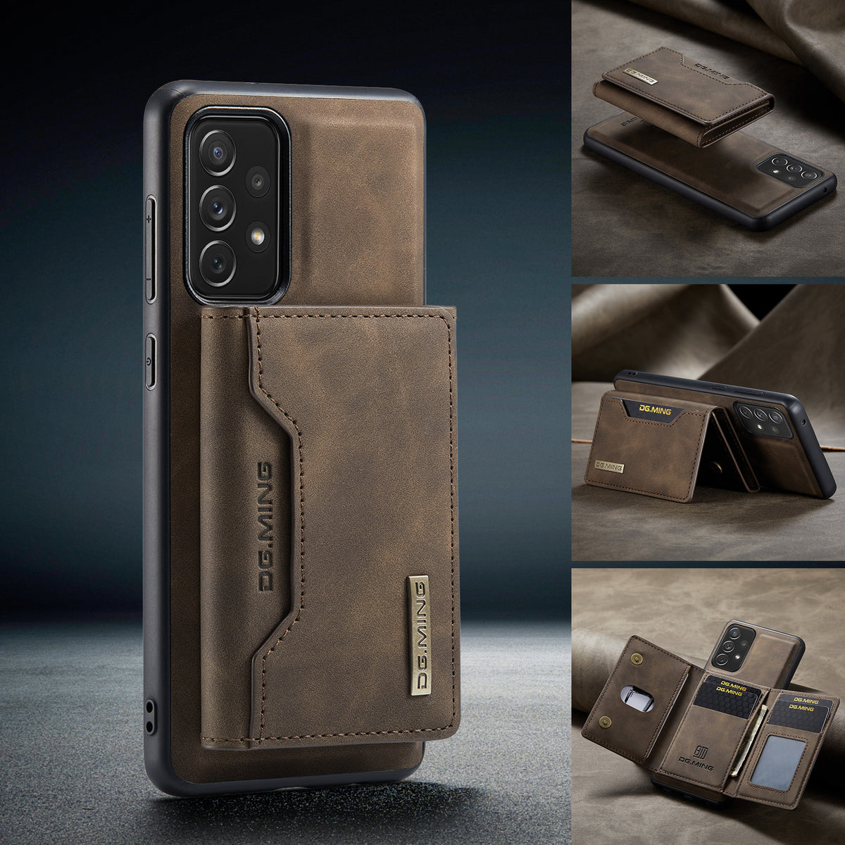 Boîtier de protection en cuir pour téléphone portable anti-retour