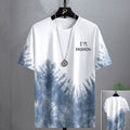 T-shirt décontracté polyvalent de demi-longueur gradué
