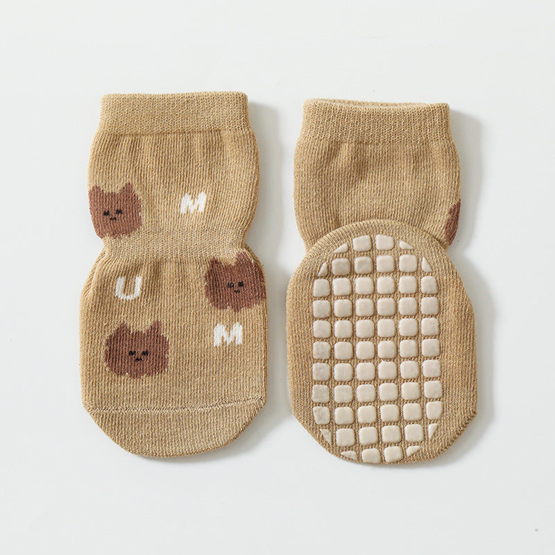 Bébé Automne et hiver Colle antidérapante Fond Chaussettes antidérapantes Tube Chaussettes