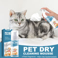 Mousse de nettoyage à sec pour chatons et chiens