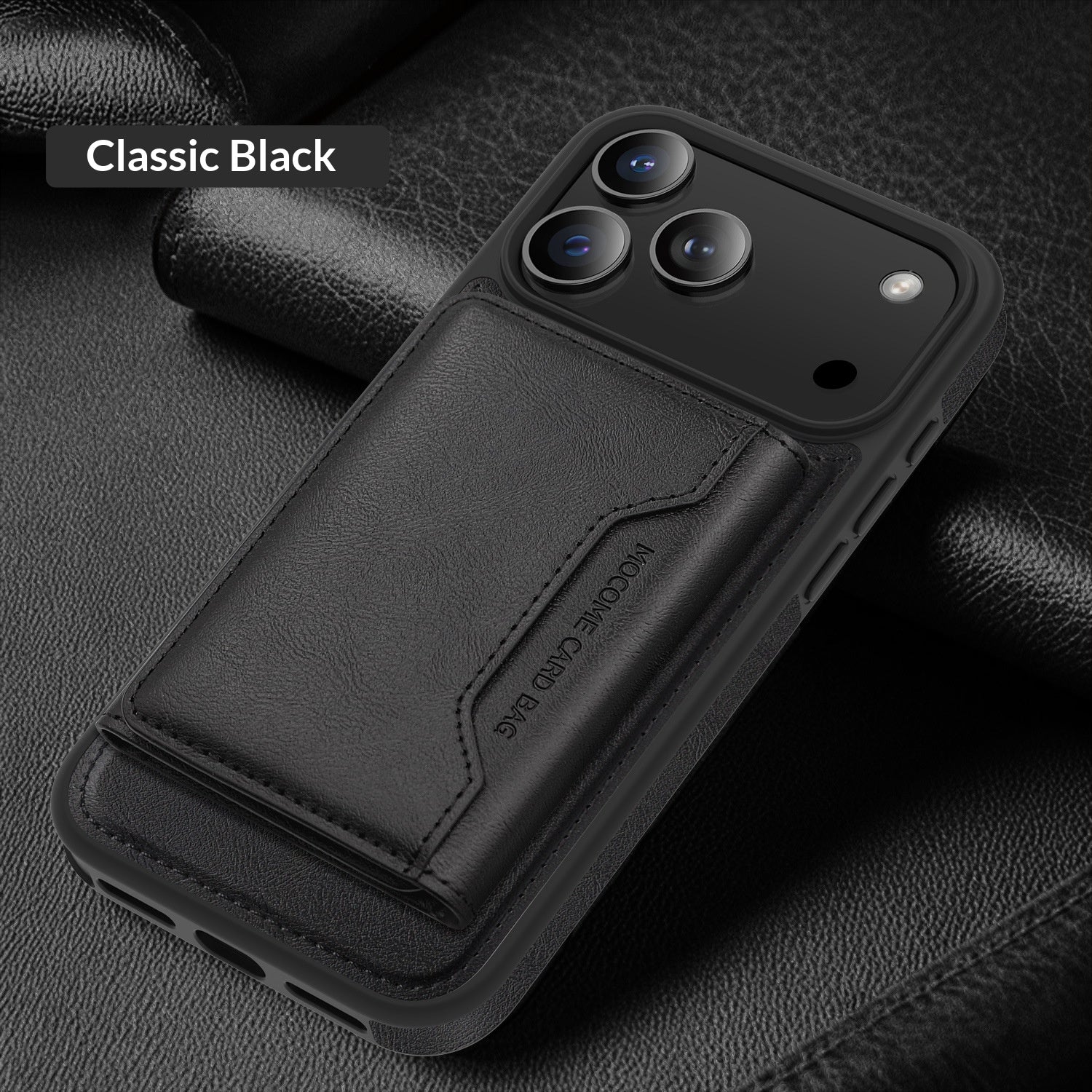 Housse de téléphone véritable en cuir Drop-Proof - Housse de protection mince pour smartphone avec Shock Ab