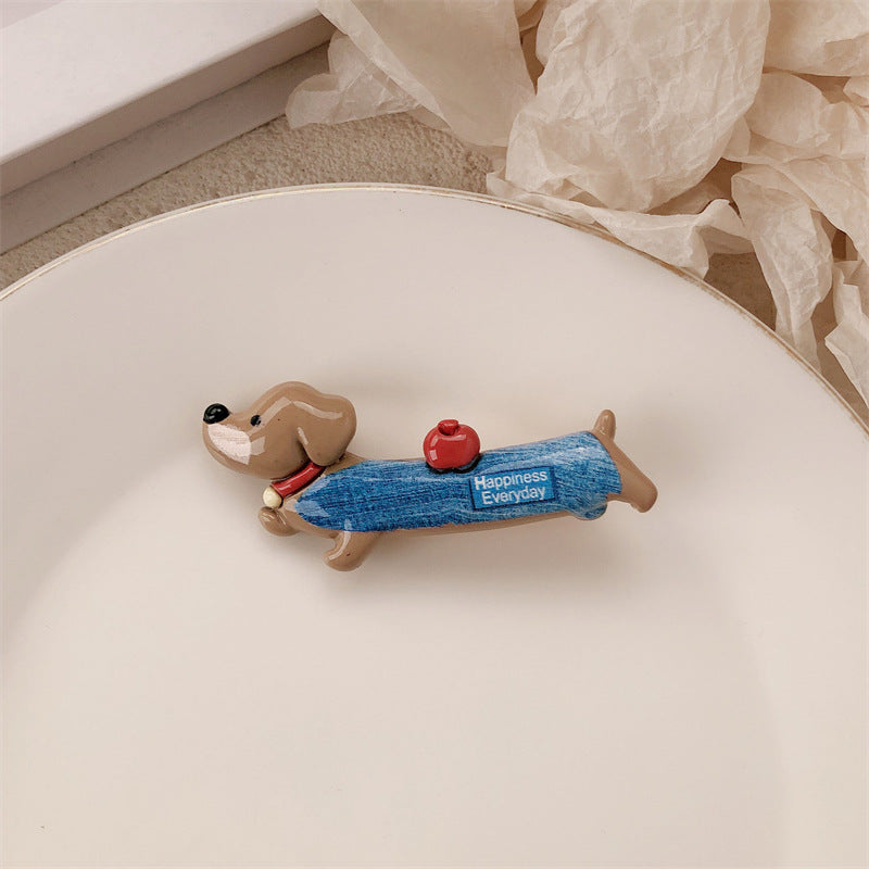 Funny Animal Hair Clips pour les chiots de Dachshund