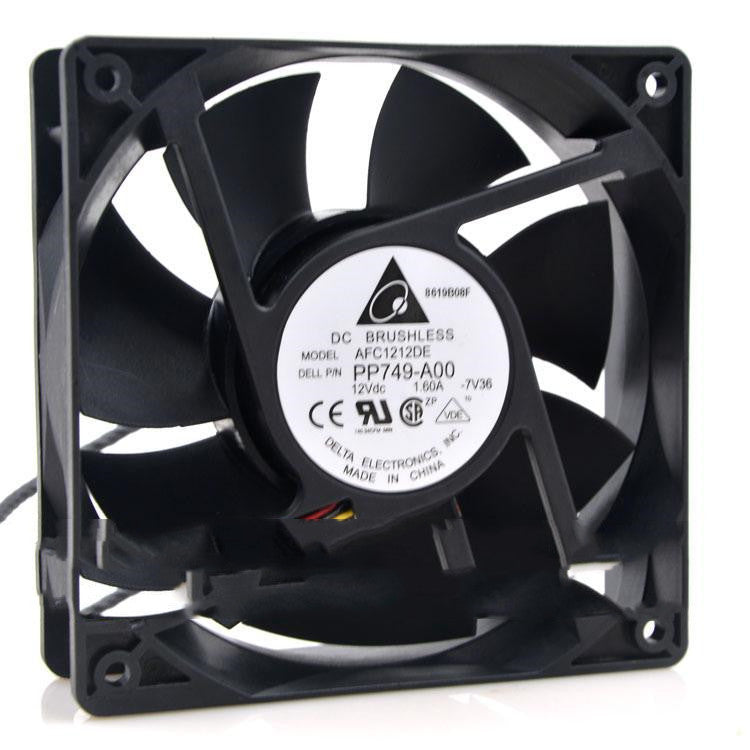 Delta AFC1212DE 12038 12V 1.6A 12CM Ventilateur de refroidissement de contrôle de vitesse PWM de la fourmi à volume de gale