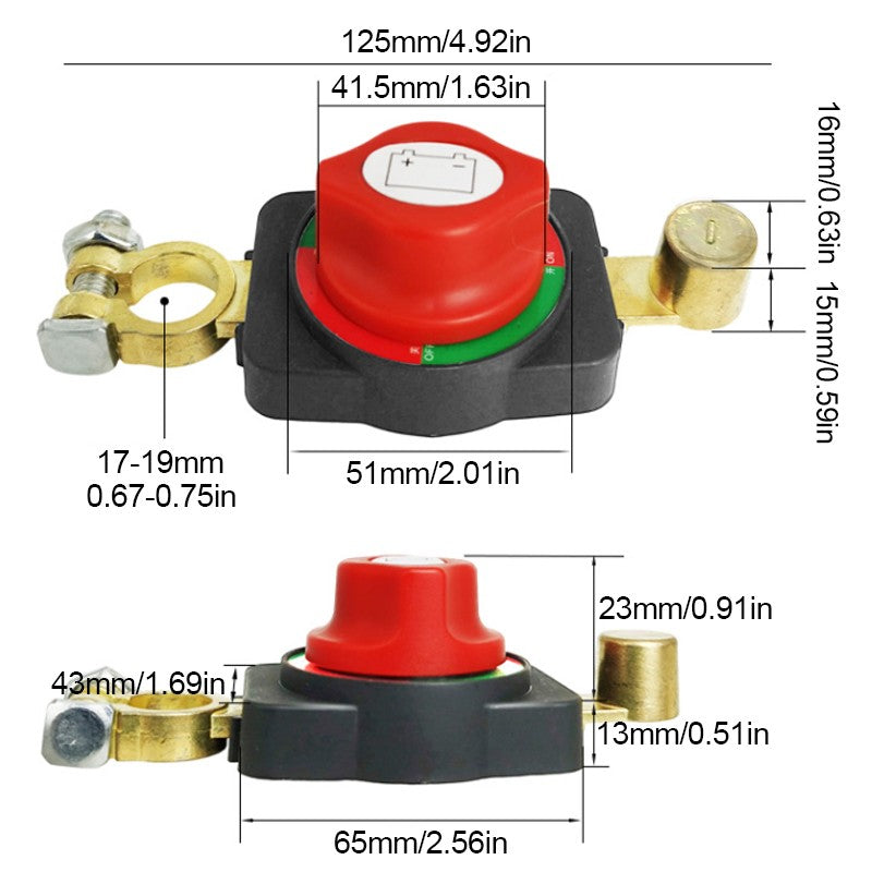 12V 24V batterie de voiture déconnecter S sorcière coupé Isolator Marine camion camping-car bateau
