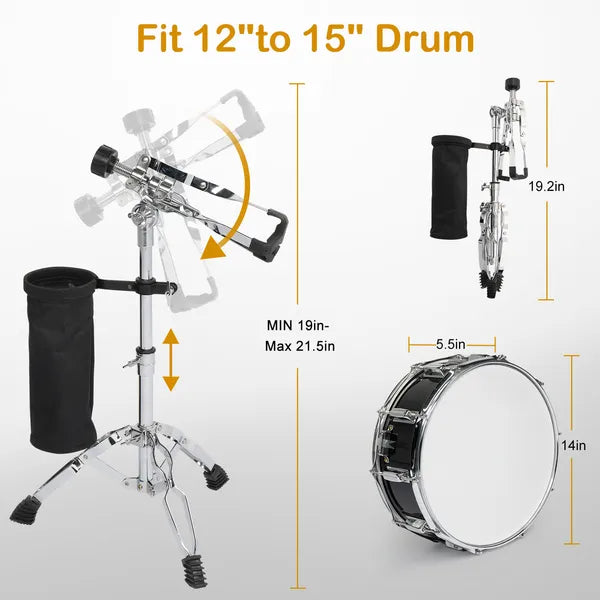 14 X 5.5in Ensemble de tambour avec support de tambour