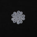 Balloon clip-Plum blossom model-8 * 8 * 1cm-transparent white-1 piece