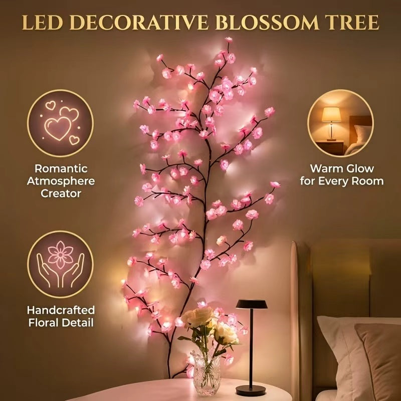 Cerise LED arbre lumières de branche pour le mur