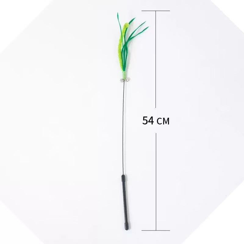 Dog Tail Grass Paste Wand Long-handled Cat Toy Pet Supplies