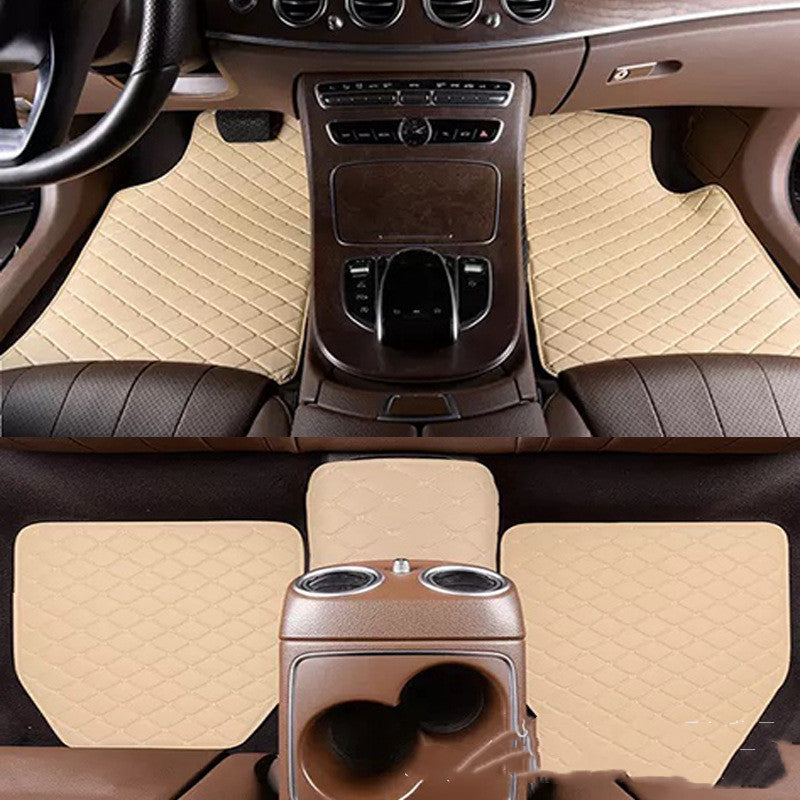 Universal Right Rudder Foot Pad Embroidered Leather Full Surround