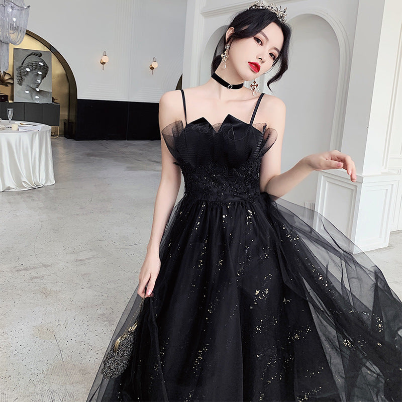 Robe de soirée noire Minorité tempéramentale Haut de gamme