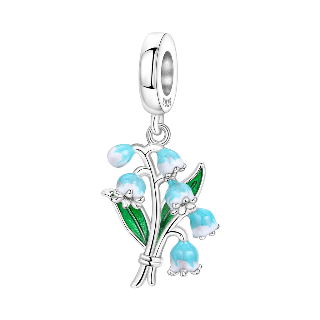Lily de la vallée Iris et la fleur spinning bricolage bracelet pendentif accessoires