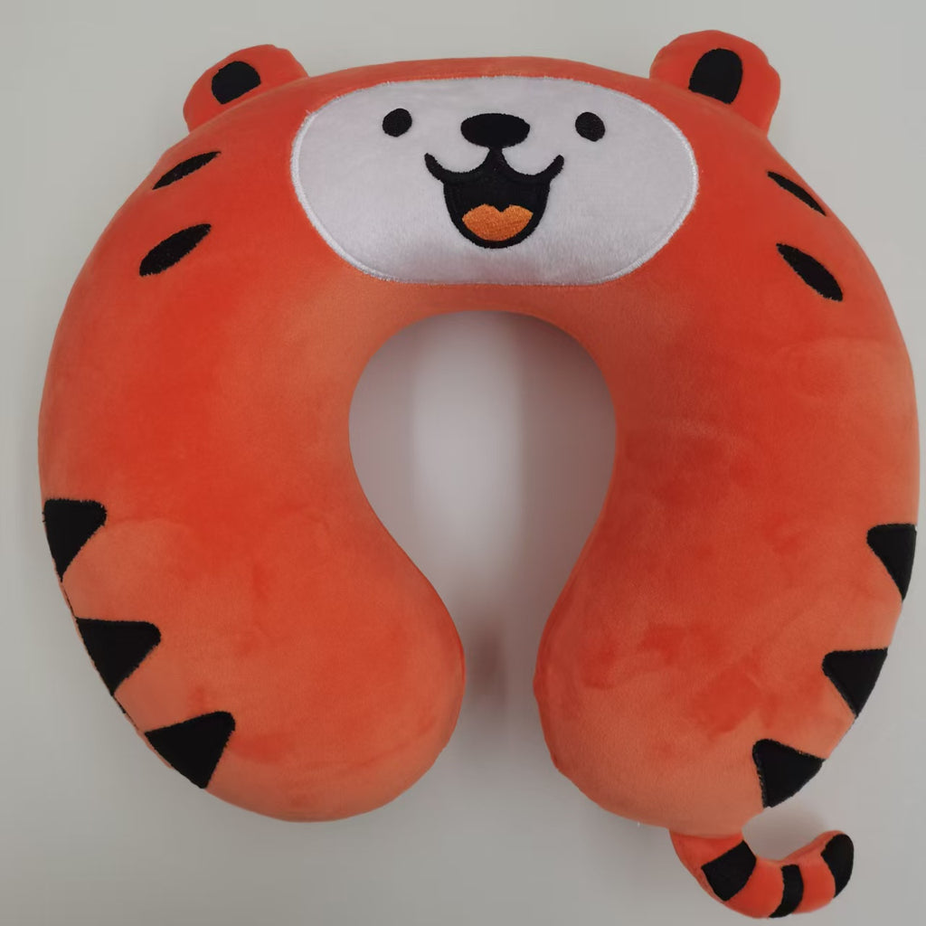 Cartoon Tiger Memory Mousse UShaped Travel Cou Oreiller