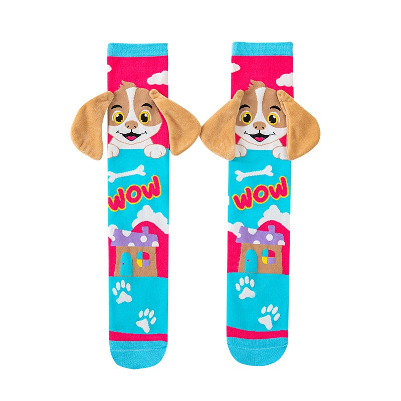 Accessoires pour enfants 3D Cute Cartoon Ear conçu chaussons longs