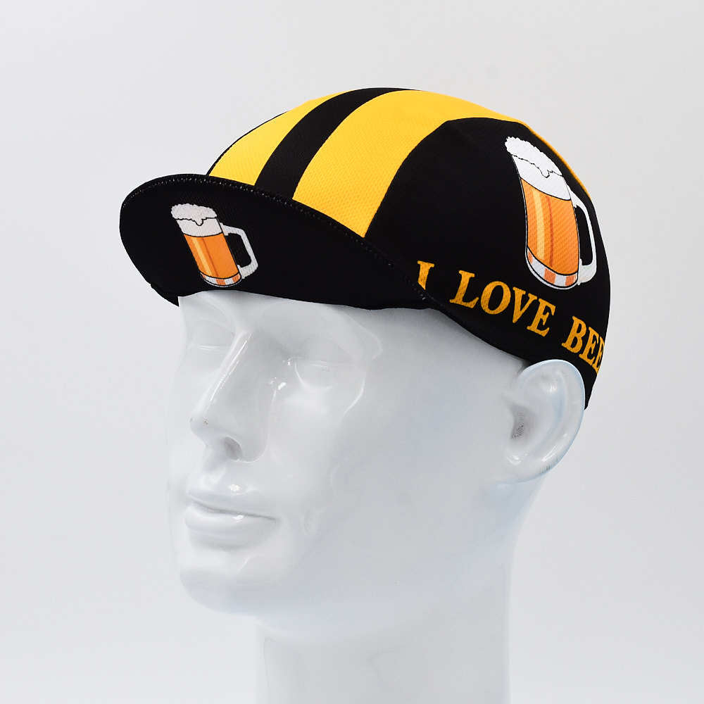 Casque à vélo avec un thème de bière