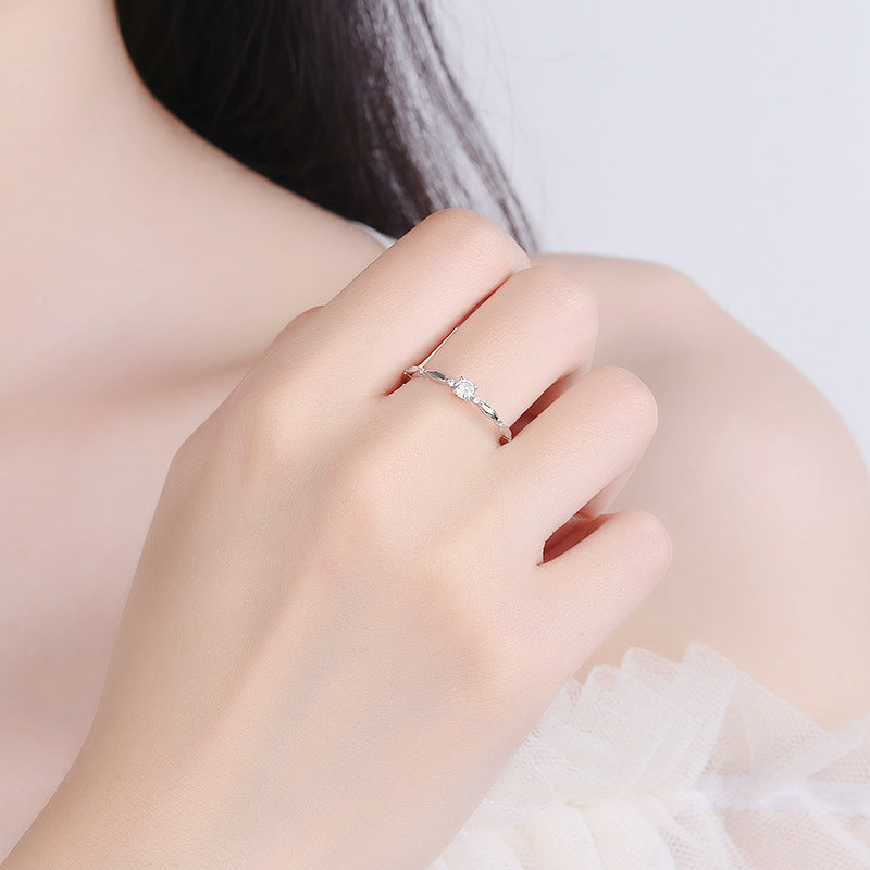 Moissanite mode diamant bague de mariage