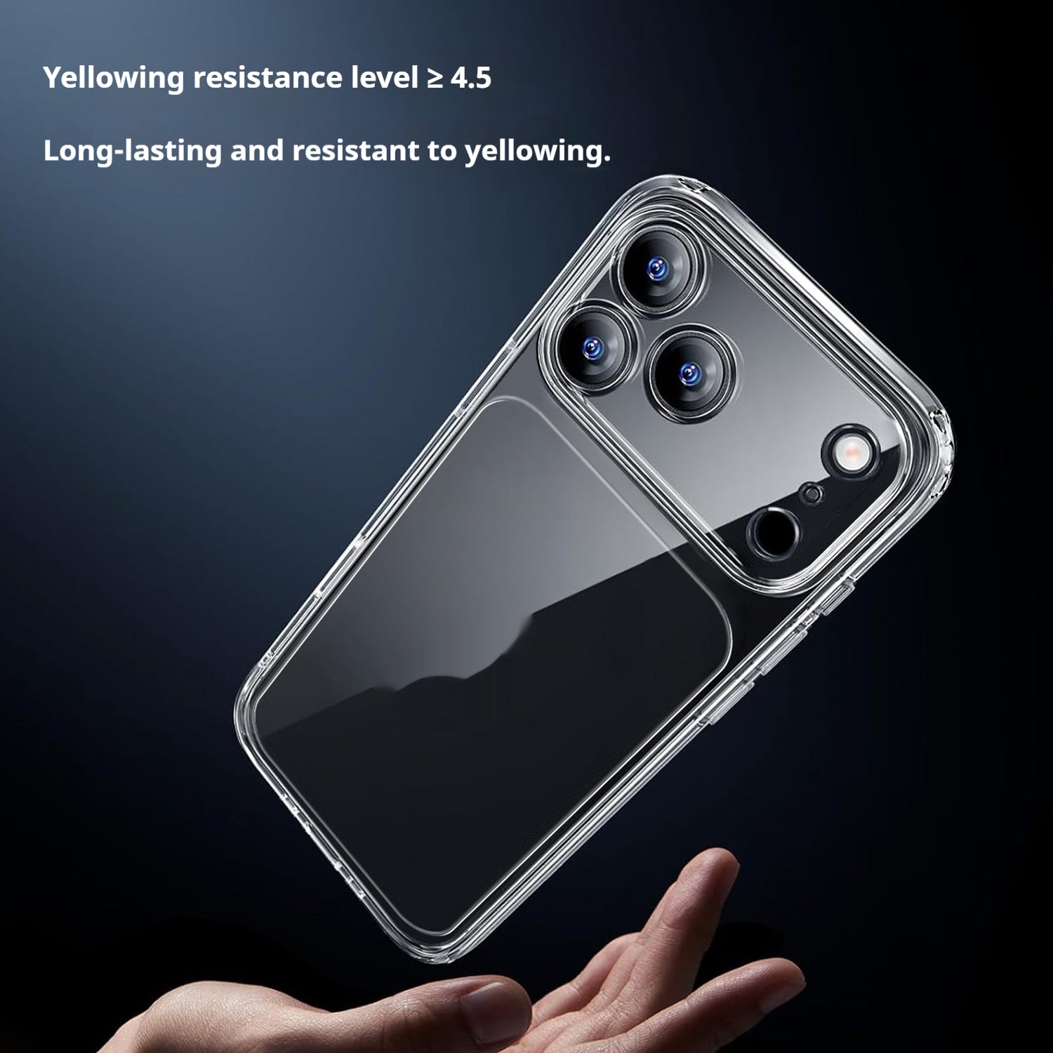 Étui de téléphone tout-en-un transparent résistant à la goutte 2-en-1