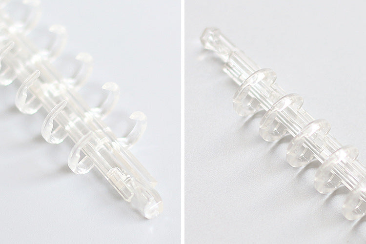 Plastic Flipbook Frosted Clip Accessories