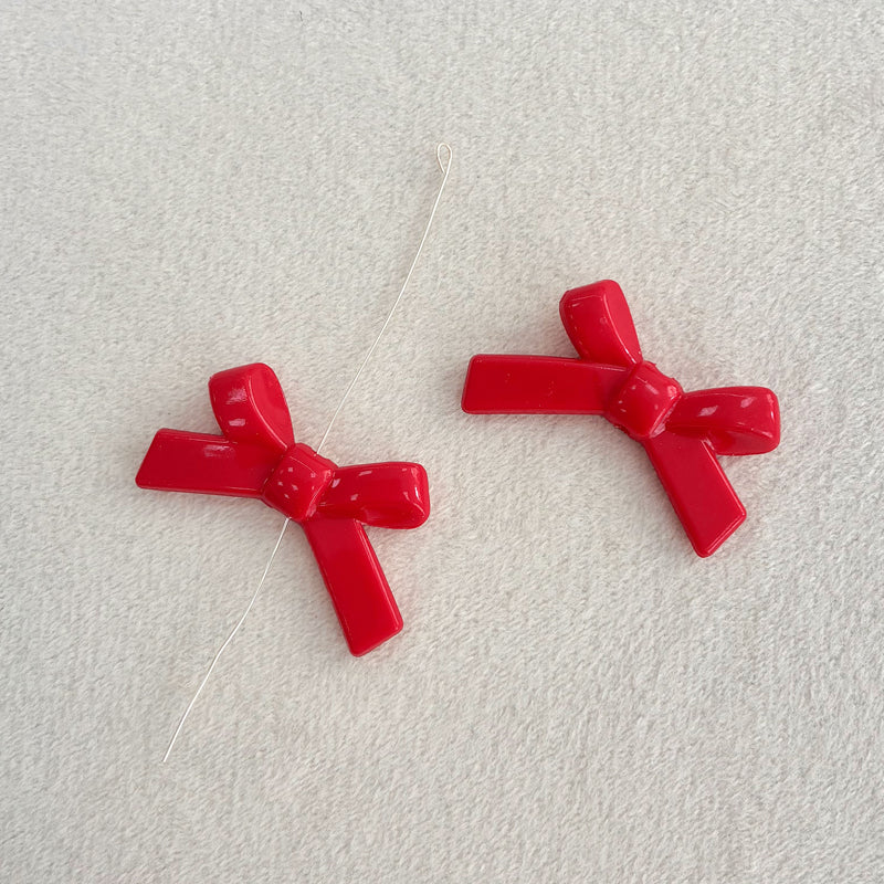 Perles d'espacement en forme de Bowknot acrylique