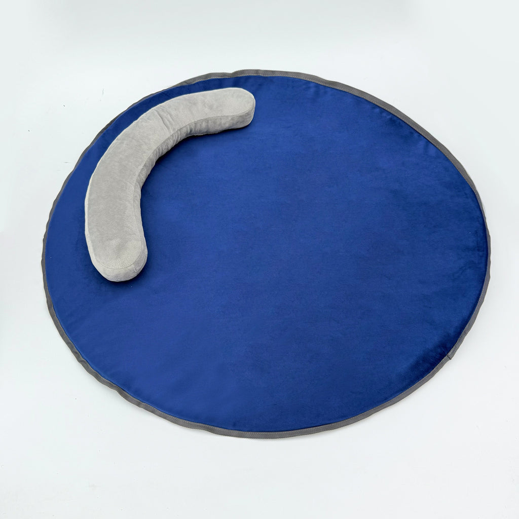Matelas rond pour chien de chien doux et confortable Détachable Mobile Oreiller Dirt Resist