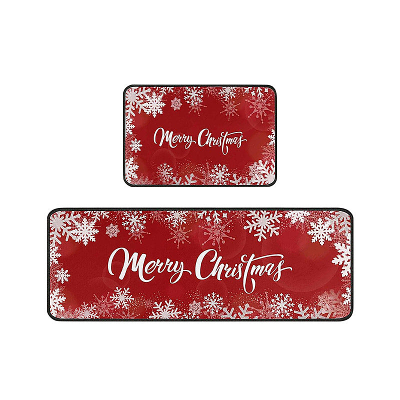 Tapis de porte décoratif de Noël festive