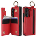 Simple Fente de stylo pliant cas téléphone en cuir