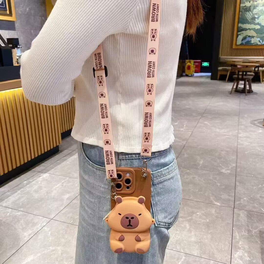 Mode personnalisée Capabala Coin Purse Phone Case