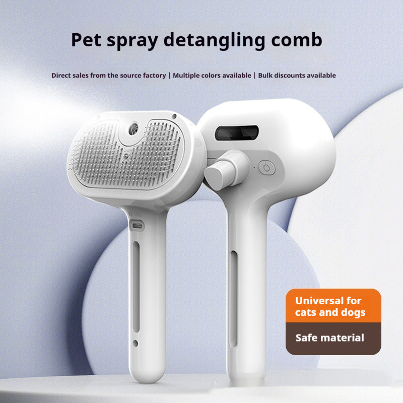 Vaporisateur de peigne démêlant outil de toilettage Nettoyage Cat Dog Pet Supplies