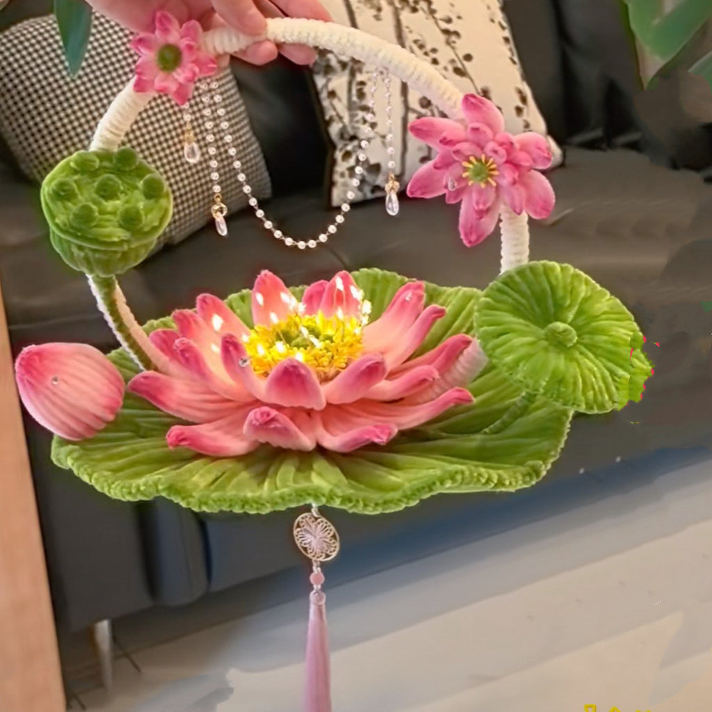 Portable Lotus Lantern Twisty Stick Bricolage pour enfants